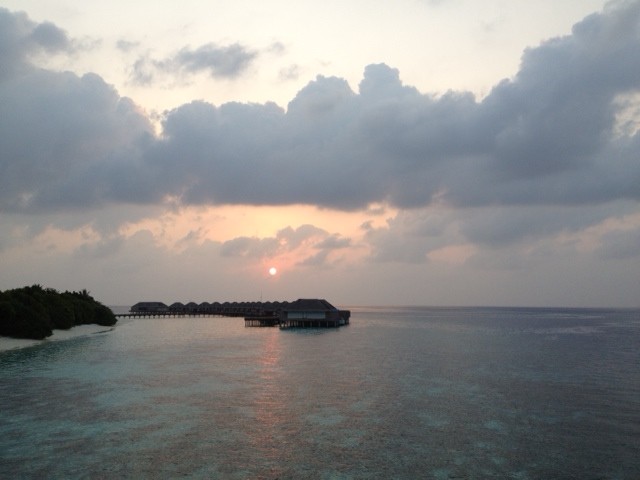 Sunset at Dusit Thani Maldives