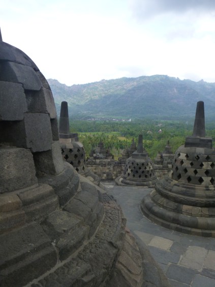 Borobudur - Amanjiwo in the distance