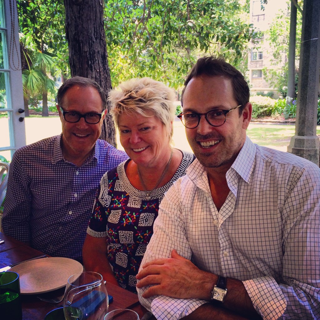 Craig Markham, Carol Morgan and Brent Wallace at Chiswick Restaurant